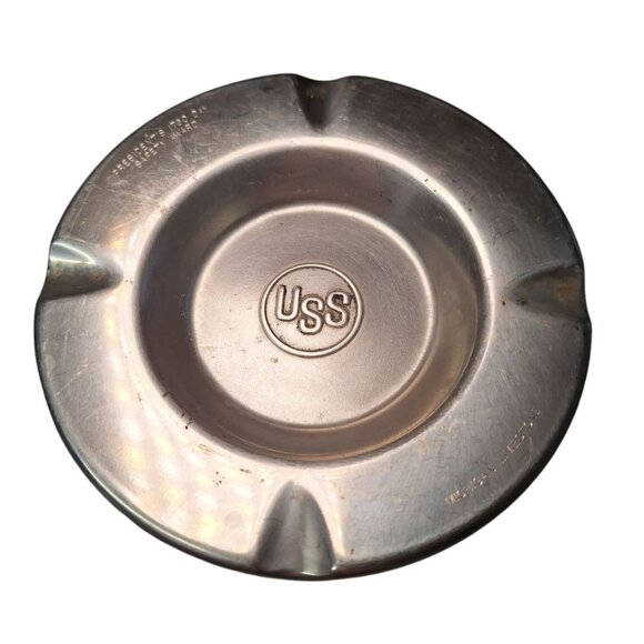 USS United Steel‎ Ashtray Vintage Safety Award - Picture 1 of 6